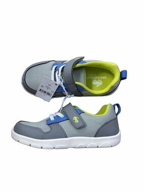 See Kai Run Basics NWT Toddler Size 12 Tenny Sneakers in Grey Green Blue